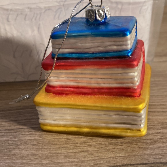 NWOT Four glass Christmas ornaments school theme - Picture 8 of 15